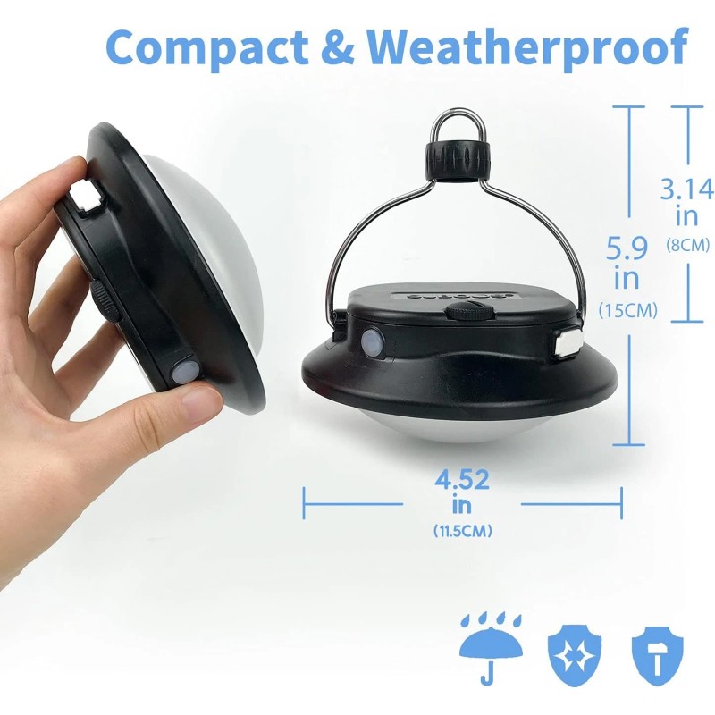 Zhentai SUBOOS Gen 2 Pro 3000LM UFO Camping Lantern Rechargeable,