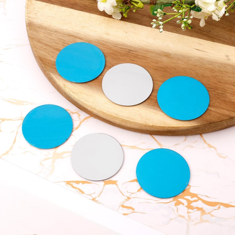 6pcs Under Cabinet Lights Magnetic Sticky, Metal Replacement Magnetic Strips