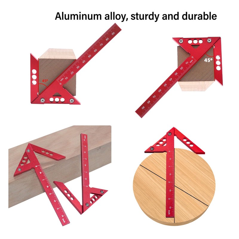 Center Scribe Gauge, Aluminum Alloy Center Line Scriber 45 Degree