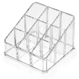 CIATBYYJ 9 Fächern Lippenstift Organizer,Acryl Lipgloss Organizer,Transparent Lippenstifthalter Aufbewahrung,Make up Lippenstifte Organizer für Lippenstiftes Nagellack
