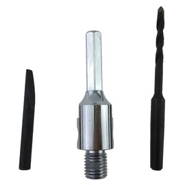 PRODIAMANT Hexagonal Adaptor M16 Including Pilot Drill and Ejection Wedge for Socket Countersink, Drill Bits