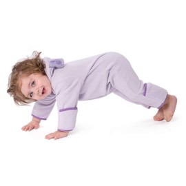 baby deedee Mameluco de Forro Polar para niña, Púrpura/Ombre Force., 18-24 Meses