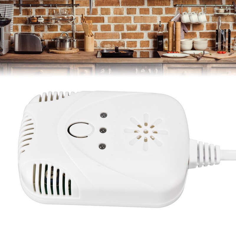 Home Combustible Gas Detector Sound Light Alarm 85dB/m for Natural