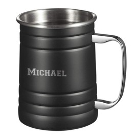 Visol 16 oz Matte Black Stein Moscow Mule Mug with Free Laser Engraving (Text)