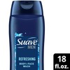 Suave Men Body & Face Wash, Refreshing, Cedarwood & Mandarin,