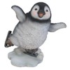 Playful Skating Penguin | Highly Detailed Frost Resistant Resin Home or Garden Ornament | NF-PG05-F
