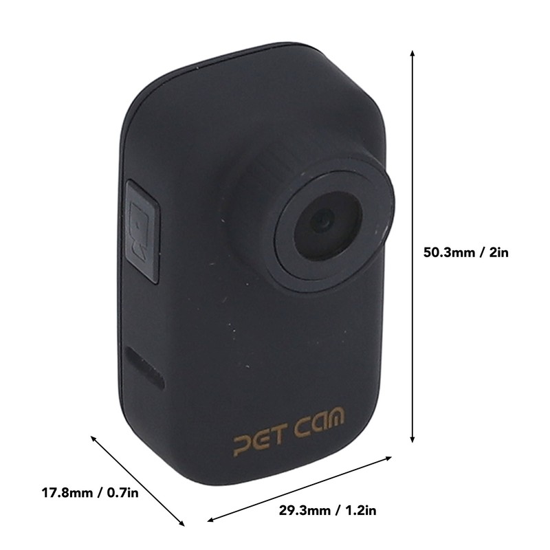 4K Cat Collar Camera IPS Touch Screen HD WiFi Pet