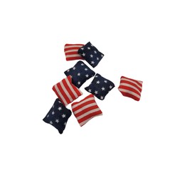 1 inch mini cornhole bags Stars and Stripes one inch quarter size replacement bean bag toss