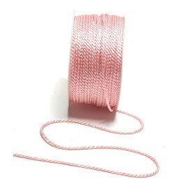 s.dekoda Cord 50 m x 2 mm Pink Twist Cord Decorative Ribbon Cord