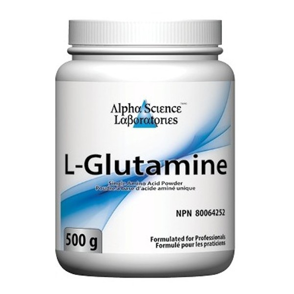 Alpha Science L-Glutamine Powder 500 Grams