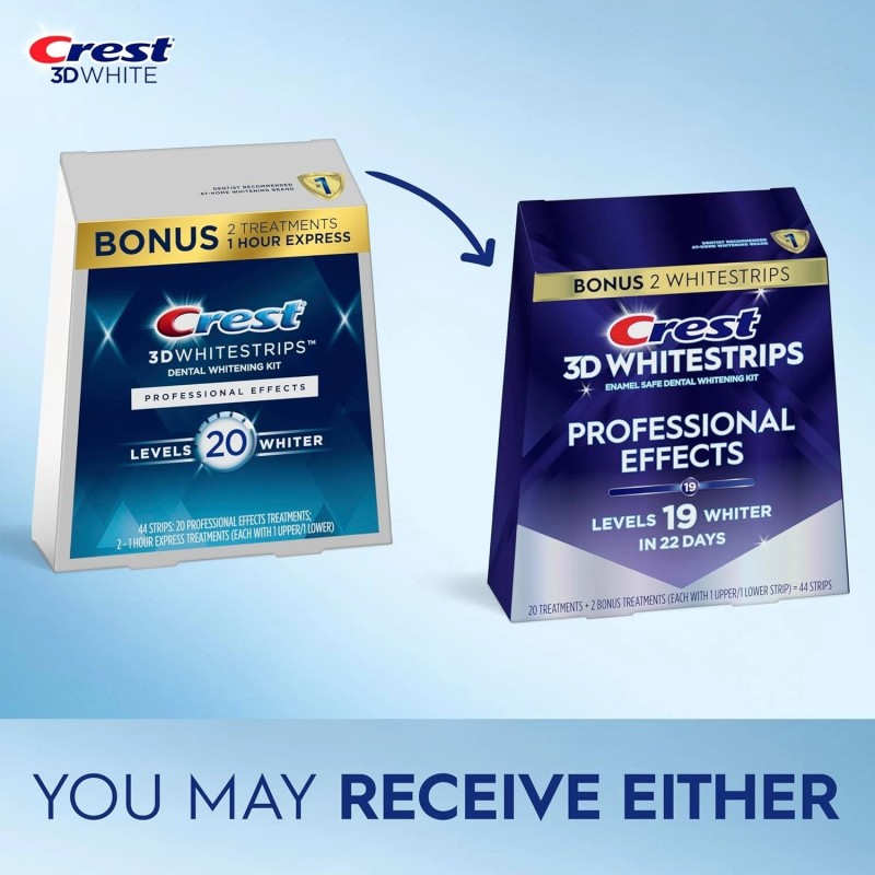Crest 3D Whitestrips Professional Effects, Whitestrip 3D White, Teeth Whitening