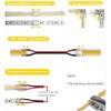 SWOTU 24 conectores de tira LED rectos y en forma