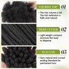 BUGUQI 100% Human Hair Dreadlock Extensions - Handmade Premium Remy