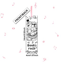 108 Pcs Color Your Own Bookmarks Inspirational Bookmarks for Kids Students, DIY Motivational Coloring Blank Paper Bookmarks for Teachers Students Bookmarks Birthday DIY Supplies(Elegant Style)