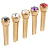 5Pcs Guitar Bridge Pin String Peg Brass Endpin Accessory Replacement