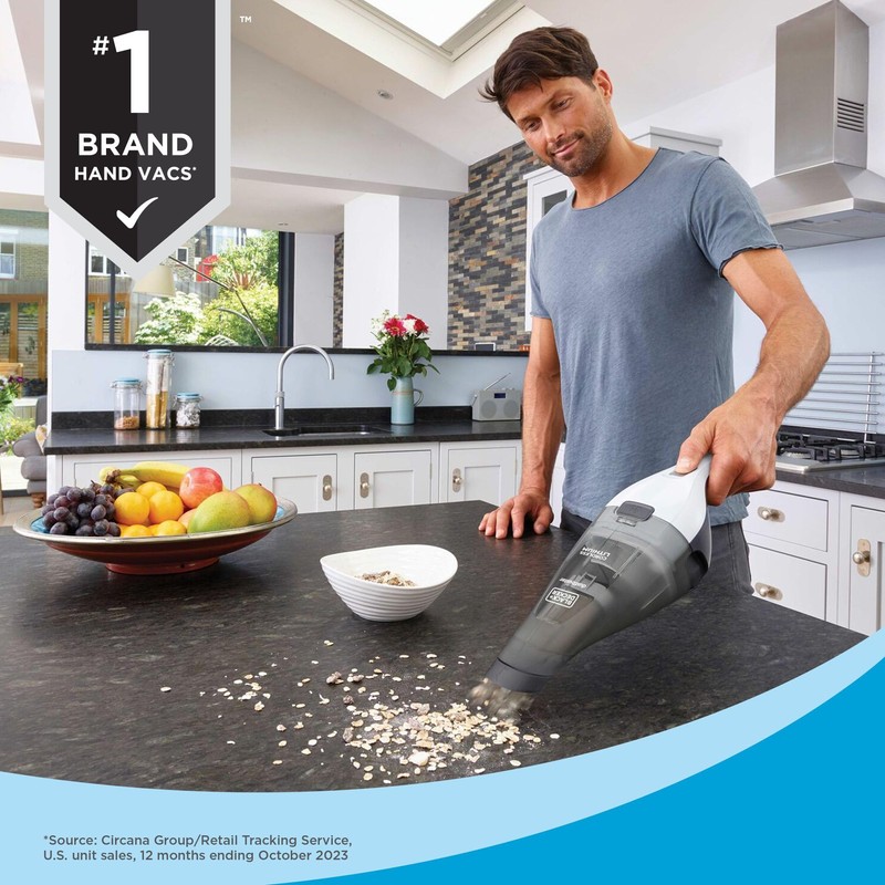 BLACK+DECKER dustbuster Cordless Handheld Vacuum, Portable Car Vacuum Cordless Rechargeable,