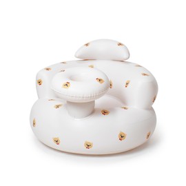 Inflatable Baby Seat for Babies 3 Months and Up - Portable Baby Floor Seats with Built-in Air Pump, Safe Sitting Up Support for Learning, Play, Feeding - Lightweight & Travel-Friendly Infant Seat