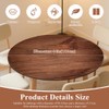 Round Tablecloth Diameter 48 Inches (120 cm) with Elastic Band,