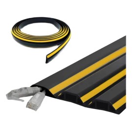 Organizadores Protector De Cables Para Pisosd-line Con2m Negro