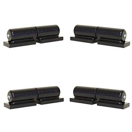 Pro Gate Supply | GatorPro | 7" Steel Barrel Hinge | 4 Pack (2 Pair) | Gates Heavy Duty Weld on Ball Bearing