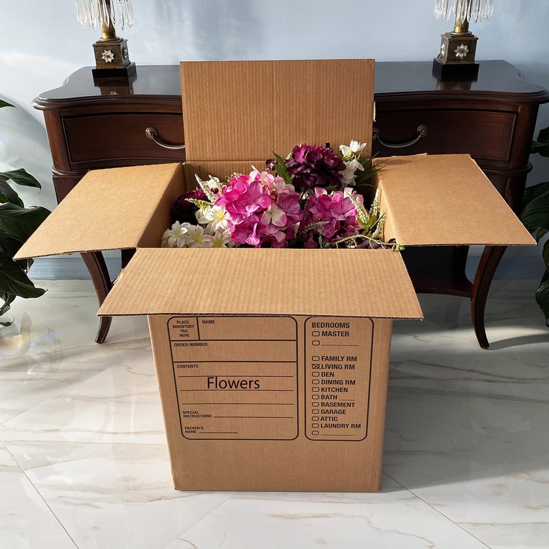 Uboxes Moving Boxes with Handles, 10 Premium Large, 18 x