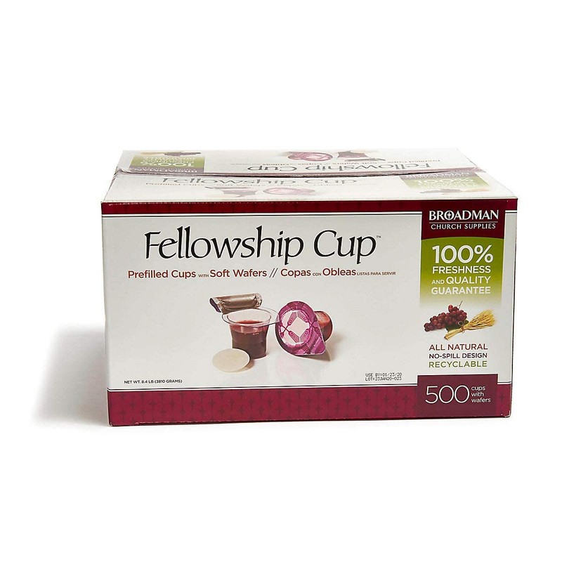 Broadman Church Supplies Pre-filled Communion Fellowship Cup, Juice and Wafer