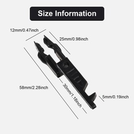 TRACOMPAN 10Pcs Black Fire Alarm Test Keys, Fire Alarm Key for Emergency Door Release, Fire Safety Call Point Test Key for Different Versions of Call Points, Fire Panel and Safety Checks