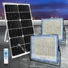 Gebosun 2 Pack 100W Solar Flood Light Outdoor, 13000LM 6000K