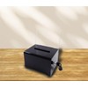 Lockable Donation Box, 15.7 x 11.5 x 10.2 cm, Secure