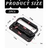 QLEUIFT Pack of 2 Spring-Loaded Crate Handle Folding Handle 100