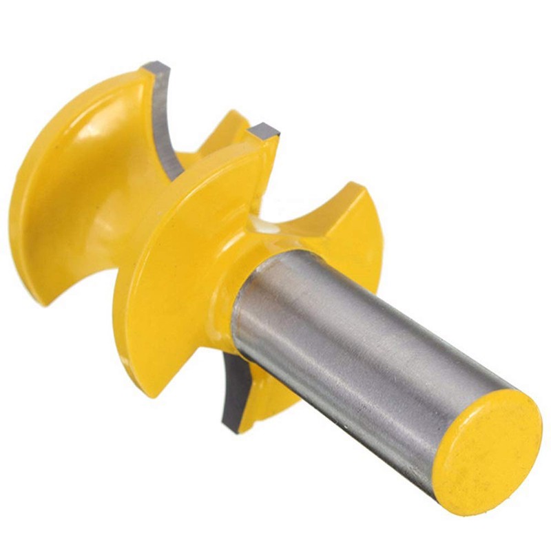 Gasea 5pcs 1/2 Inch Half Round Bearing Bullnose Router Bits