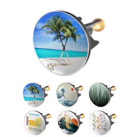 Arteneur Sink Plug 40 mm Beach - Stainless Steel Excenter Plug with Extra Heavy Brass Screw for Stable Hold | Universal Drain Plug for Sink