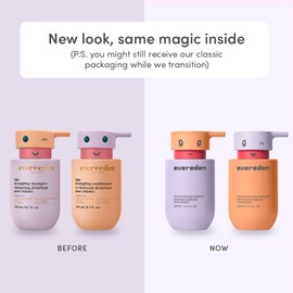 Evereden Kids Haircare Set: Hair Detangling Shampoo & Conditioner for Children Ages 3+, Plant Protein Peptides & Argan Oil, Vegan, Free from Sulfate, Paraben, Phthalate & Petrolatum