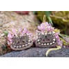 WINDALF Viking Earrings Odins Raven 1.7 cm Nordic Earrings Bronze,