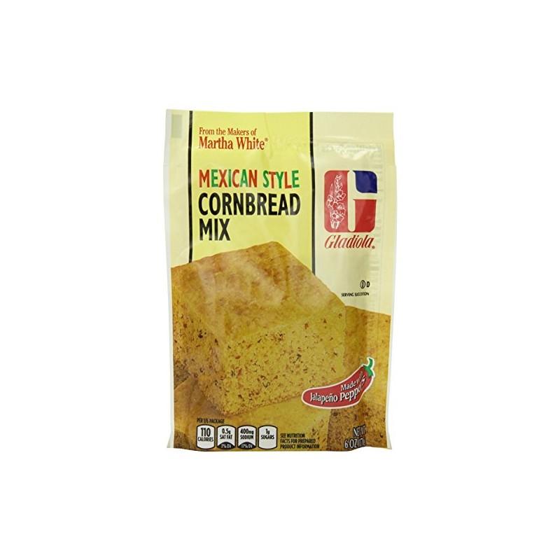 Gladiola Martha White Mexican Style Cornbread Mix 6 Oz (Pack