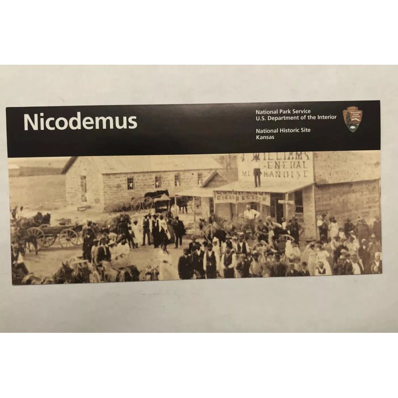 Nicodemus National Historic Site Park Unigrid Brochure +Walk Tour NEWEST