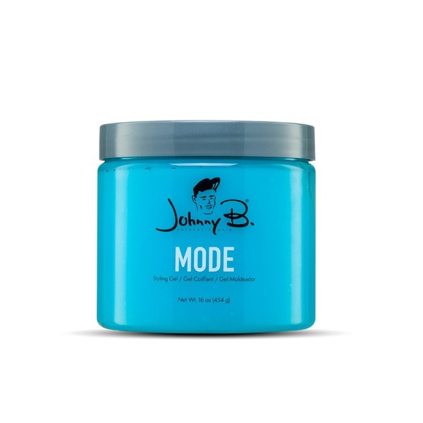 Johnny B Mode Hair Styling Gel for Men, Alcohol-Free, Water Soluble 16 oz.