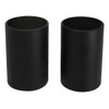 Ebros Gift Pack of 2 Merchandise Black Glass Cylinder Replacement