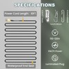 SnulyHeet Electric Heat Cable for Roofs and Gutters with Clips