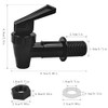 4 Sets Replacement Cooler Faucet, Spout for 5 Gallon Jug,