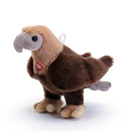 Trudi Sweet Collection 52237 Mini Plush Eagle Approx. 9 cm, Size XXS, Soft Toy with Soft Materials and Lovely Details, Plush Toy with Loop as Pendant, Cuddly Toy for Children, Brown