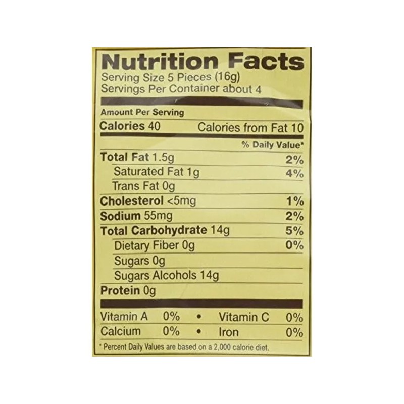 Werthers Werther's Sugar Free Caramel Chocolate Creamy Hard Candy 1/2