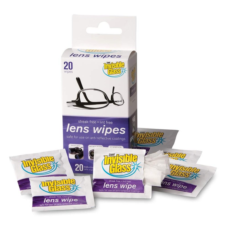Invisible Glass 90102 Lens Cleaning Wipes – Streak-Free, Lint-Free Wipes
