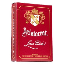 Aristocrat Vintage Series 727 Bank Note Playing Cards - Premium, Vintage Inspired Poker Cards Deck, Red/Blue (Colors May Vary)