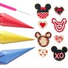 122Pieces Tipless Piping Bags - 100pcs Disposable Piping Pastry Bag