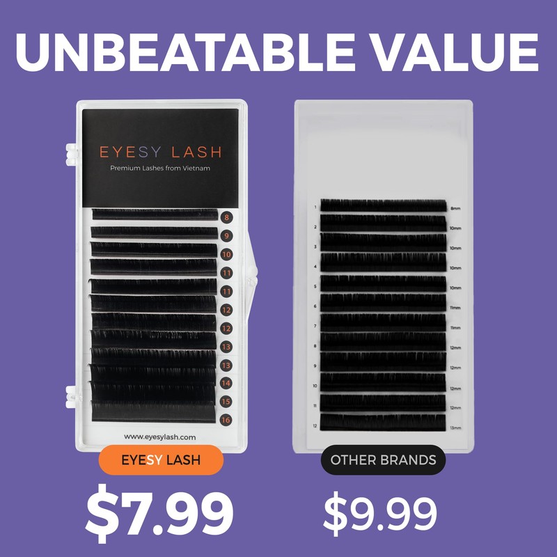Eyesy Lash Cashmere Classic Eyelash Extensions Premium Individual Lashes -