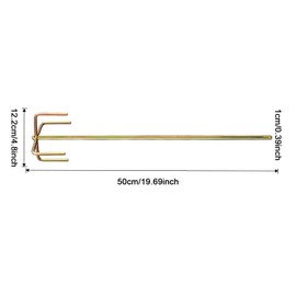 GaotKeut Paint Mixing Rod Putty Powder Mixer Round Handle Easy to Install Mini Electric Cement Mix Stick for Home Paint Putty