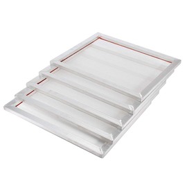 INTSUPERMAI 6pc 23Inch*31Inch Inch Aluminum Silk Screen Frame with 160 Mesh 64T White Pre-Stretched Silk Screen Printing Frame