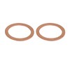 Aexit 2pcs (Standard Parts) 34mmx44mmx1.5mm Copper Flat Ring Sealing Crush