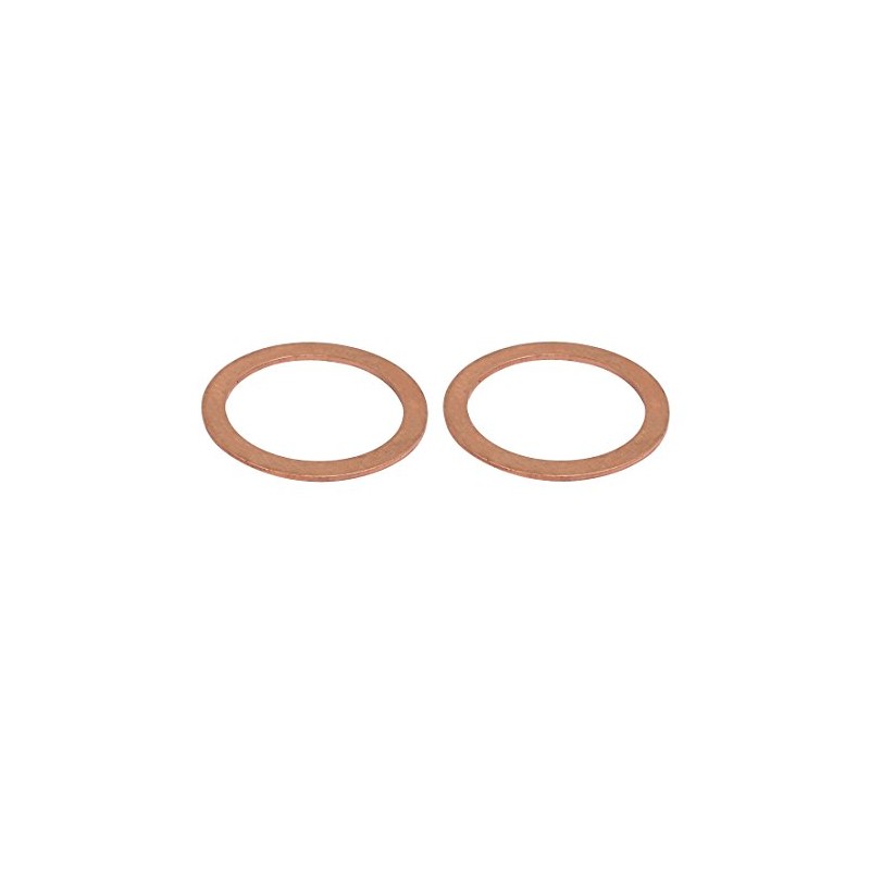 Aexit 2pcs (Standard Parts) 34mmx44mmx1.5mm Copper Flat Ring Sealing Crush